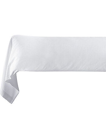 Taie de traversin satin de coton rayé