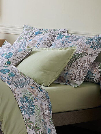 Taie de traversin satin de coton végétal