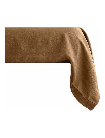 Taie de traversin SONATE lin lavé froissé