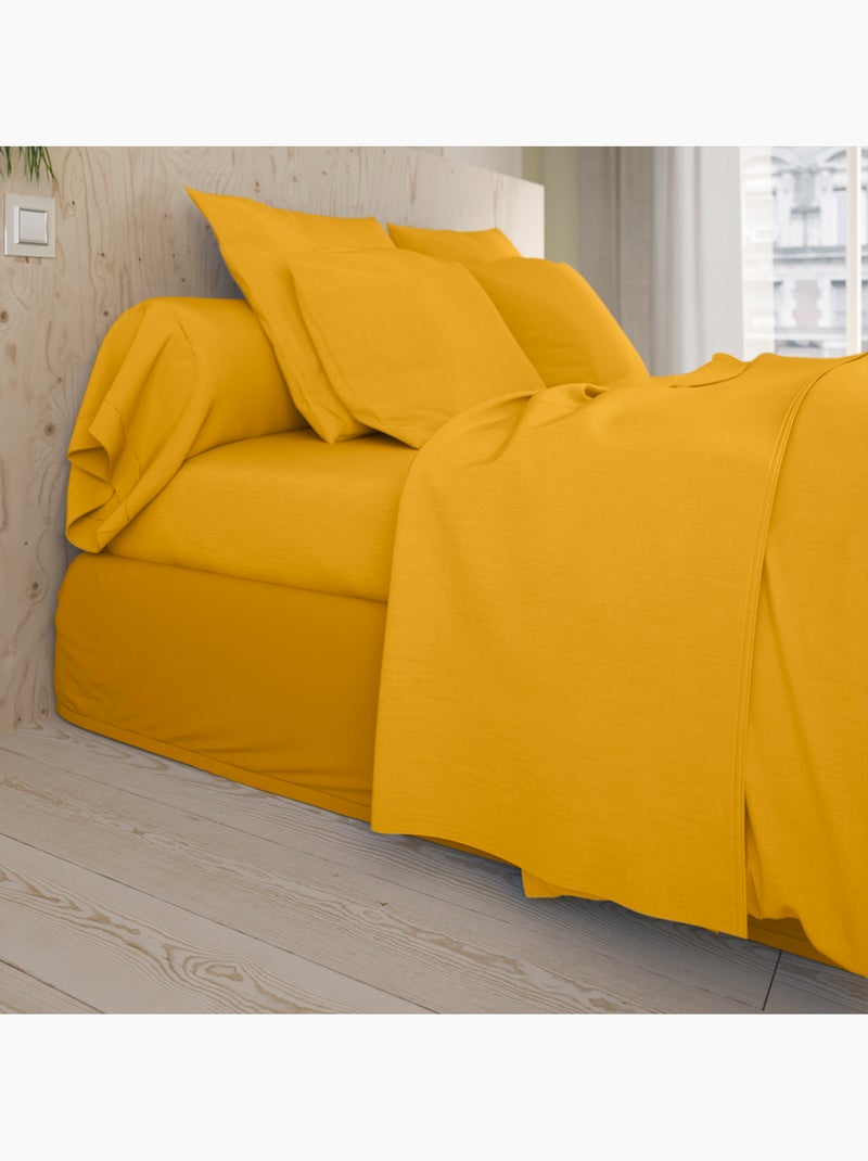 Taie de traversin Studio Coton   - DODO Jaune - Kiabi