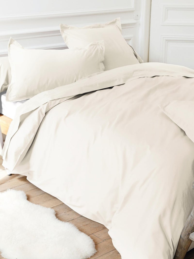 Taie de traversin uni coton ALTO Beige clair - Kiabi