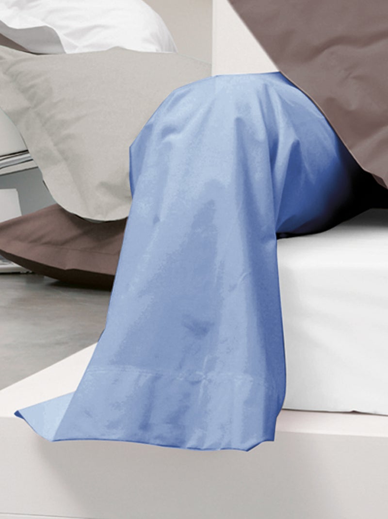 Taie de traversin uni coton ALTO Bleu polaire - Kiabi