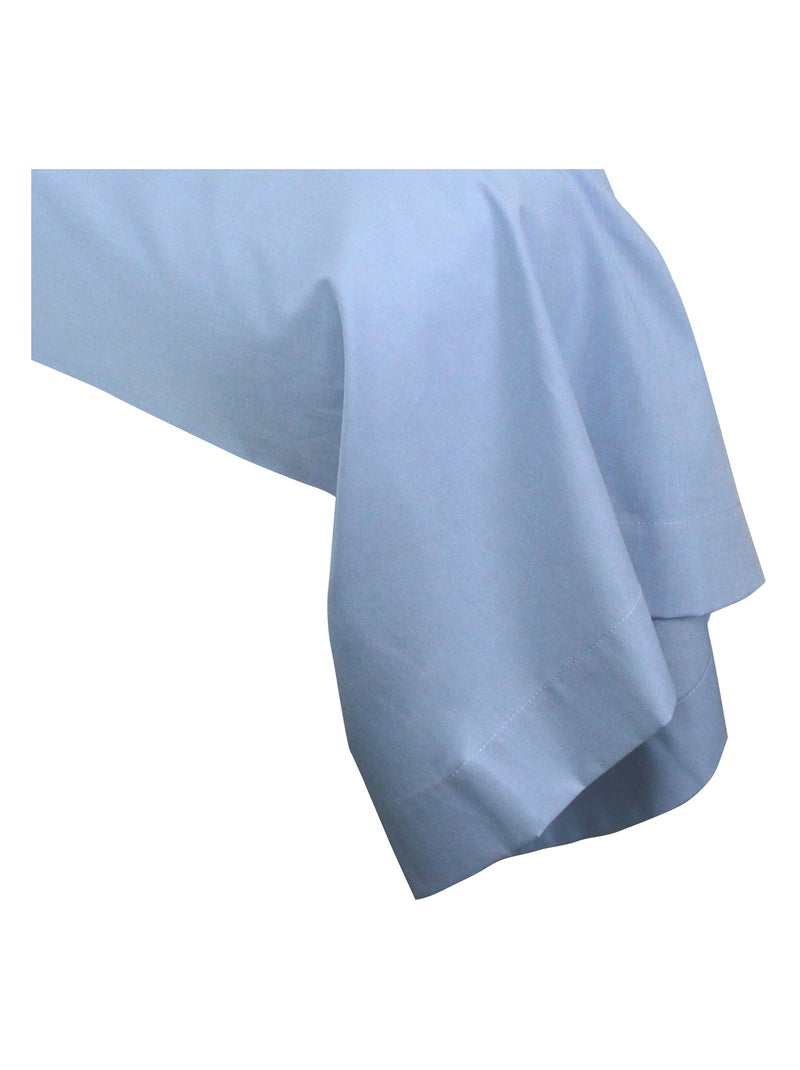 Taie de traversin uni coton ALTO Bleu polaire - Kiabi