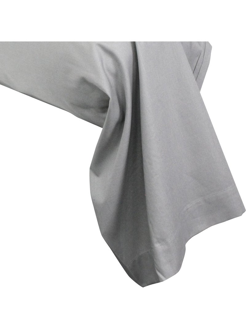 Taie de traversin uni coton ALTO Gris - Kiabi
