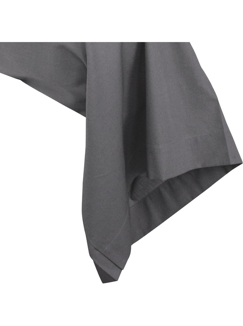Taie de traversin uni coton ALTO Gris foncé - Kiabi