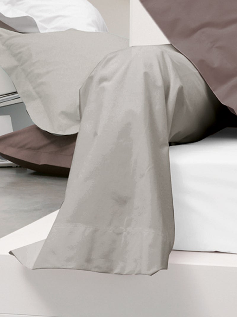 Taie de traversin uni coton ALTO Marron clair - Kiabi