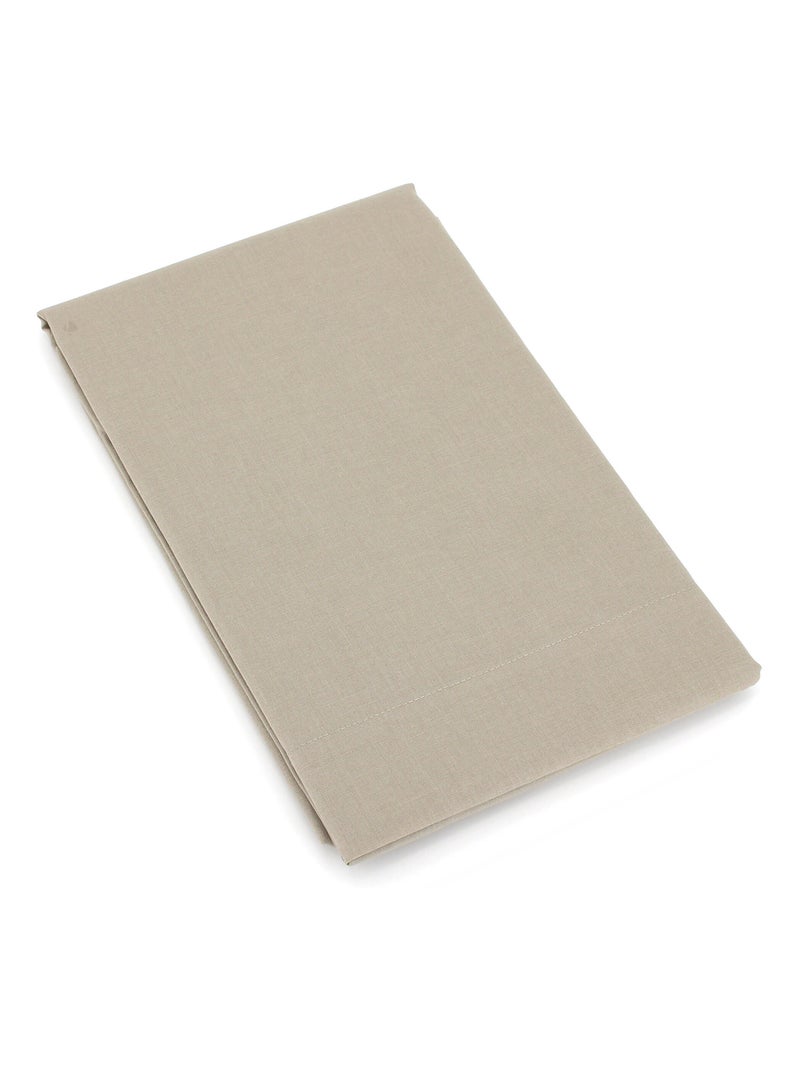 Taie de traversin uni coton ALTO Marron clair - Kiabi