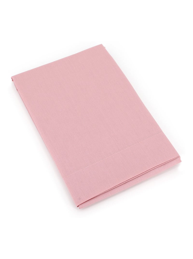 Taie de traversin uni coton ALTO Rose pâle - Kiabi