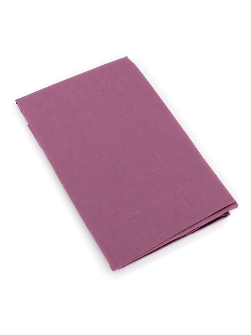 Taie de traversin uni coton ALTO Violet prune - Kiabi