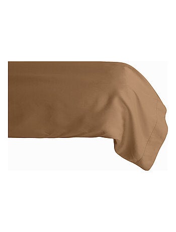 Taie de traversin uni percale de coton MANOIR