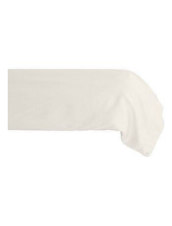 Taie de traversin uni percale de coton MANOIR