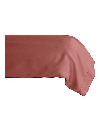 Taie de traversin uni percale de coton MANOIR