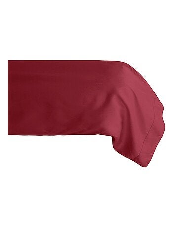 Taie de traversin uni percale de coton MANOIR