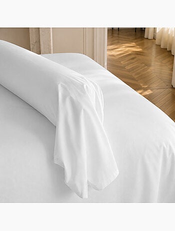 Taie de traversin uni pur percale PRIMO