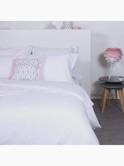 Taie de traversin unie coton 85x185 cm blanc - Kiabi Taie de traversin unie coton 85x185 cm blanc - Kiabi