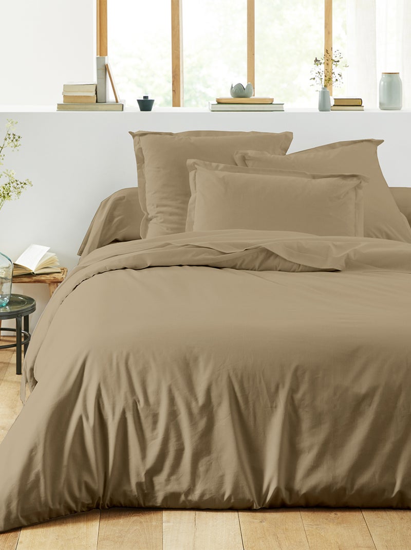 Taie de traversin unie en coton, Made in France, LES UNIS Gris moyen - Kiabi