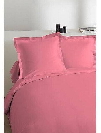 Taie d'oreiller - comptoir des tisseurs - parfumée à la fraise - 65x65 cm - 100% coton - rose cerise