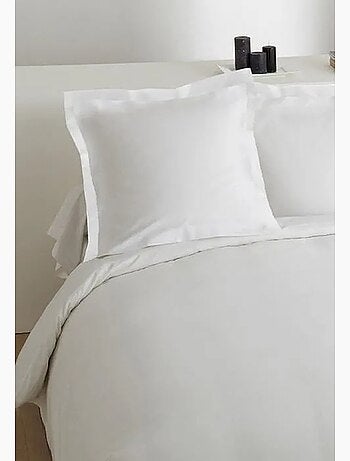 Taie d'oreiller - comptoir des tisseurs - parfumée à la fraise - 65x65 cm - 100% coton - rose cerise