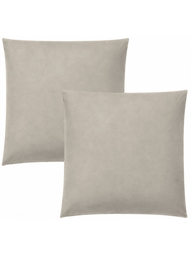 Taie d'oreiller - coton pur - 100 % coton 57 fils/cm² Beige sable - Kiabi
