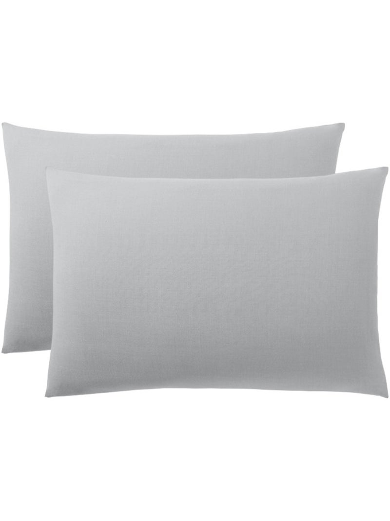 Taie d'oreiller - Coton Pur - 100 % Coton 57 Fils/cm² Blanc cassé - Kiabi