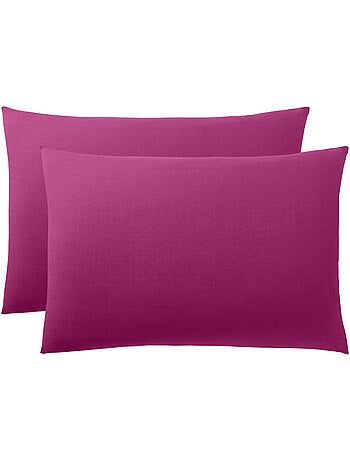 Taie d'oreiller - coton pur - 100 % coton 57 fils/cm²