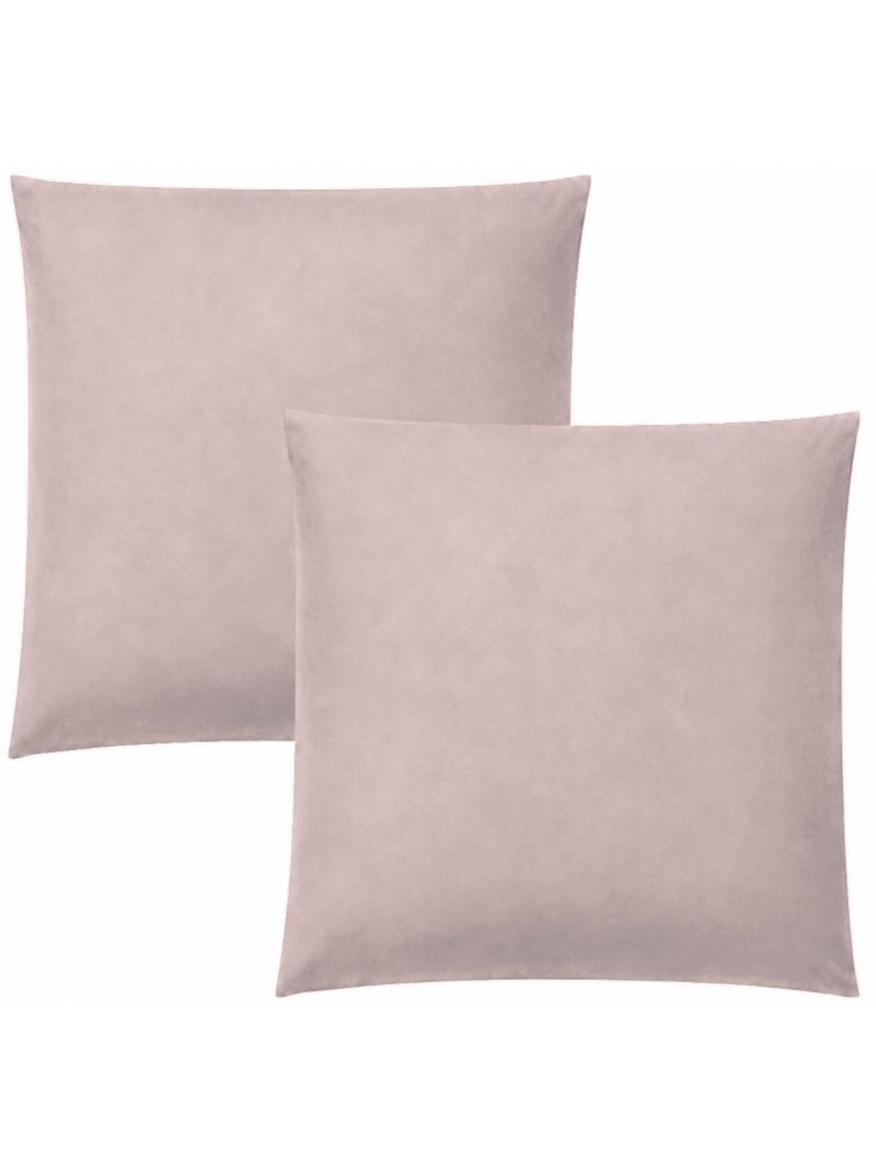 Taie d'oreiller - coton pur - 100 % coton 57 fils/cm² Rose pâle - Kiabi