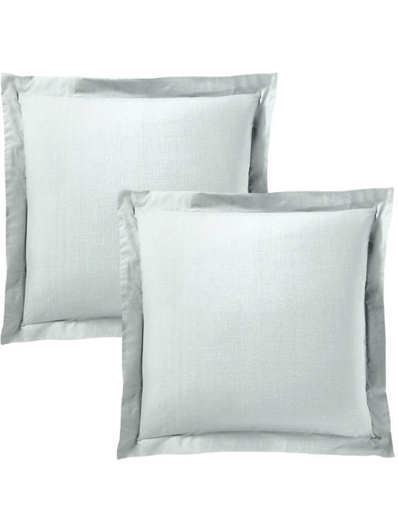 Taie d'oreiller - Coton Pur - 100 % Coton 57 Fils/cm² Vert menthe - Kiabi