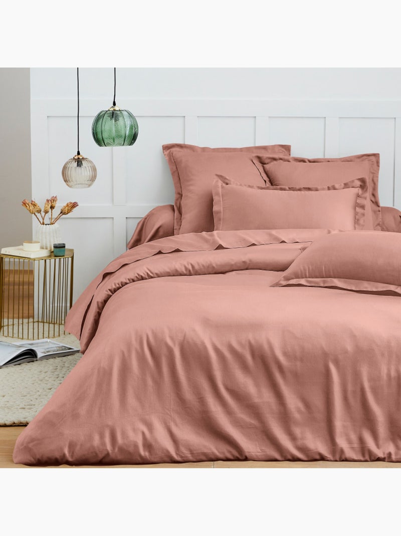 Taie d'oreiller - Coton Pur - 100 % Coton 57 Fils/cm² Vieux rose - Kiabi