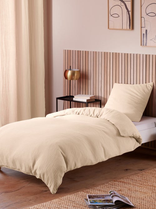 Taie d'oreiller - Coton Pur - 100% gaze de coton 125 gr/m² - Kiabi