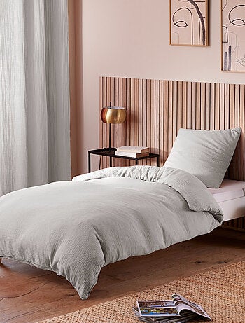 Taie d'oreiller - Coton Pur - 100% gaze de coton 125 gr/m²