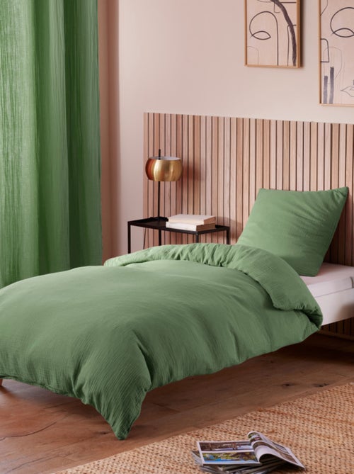 Taie d'oreiller - Coton Pur - 100% gaze de coton 125 gr/m² - Kiabi