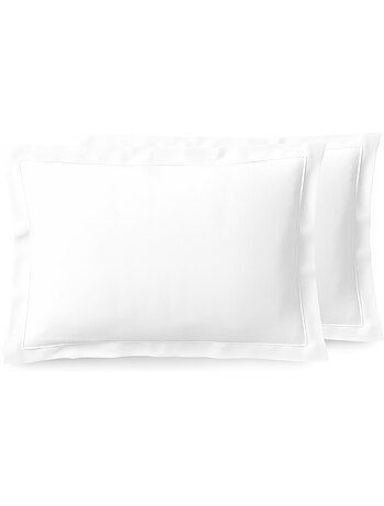 Taie d'oreiller - Coton Pur - 100% Percale de coton peigné
