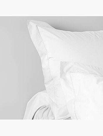 Taie d'oreiller - Coton Pur - 100% Percale de coton peigné