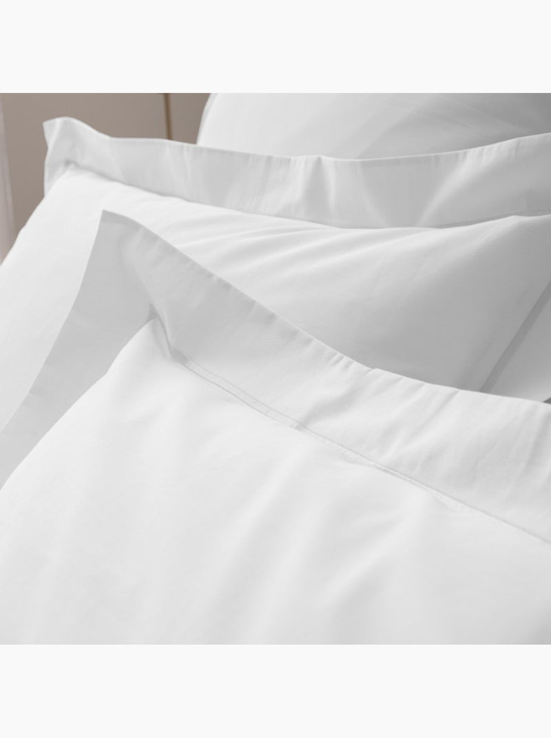Taie d'oreiller - Coton Pur - 100% Percale de coton peigné Blanc - Kiabi