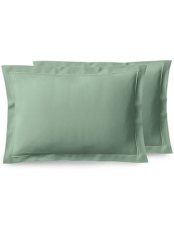 Taie d'oreiller - Coton Pur - 100% Percale de coton peigné