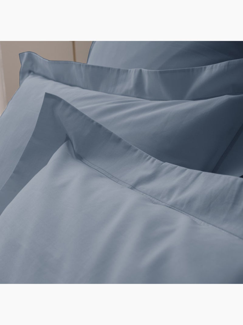 Taie d'oreiller - Coton Pur - 100% Percale de coton peigné Bleu foncé - Kiabi