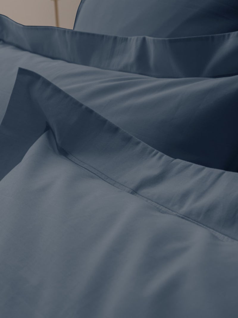 Taie d'oreiller - Coton Pur - 100% Percale de coton peigné Bleu - Kiabi