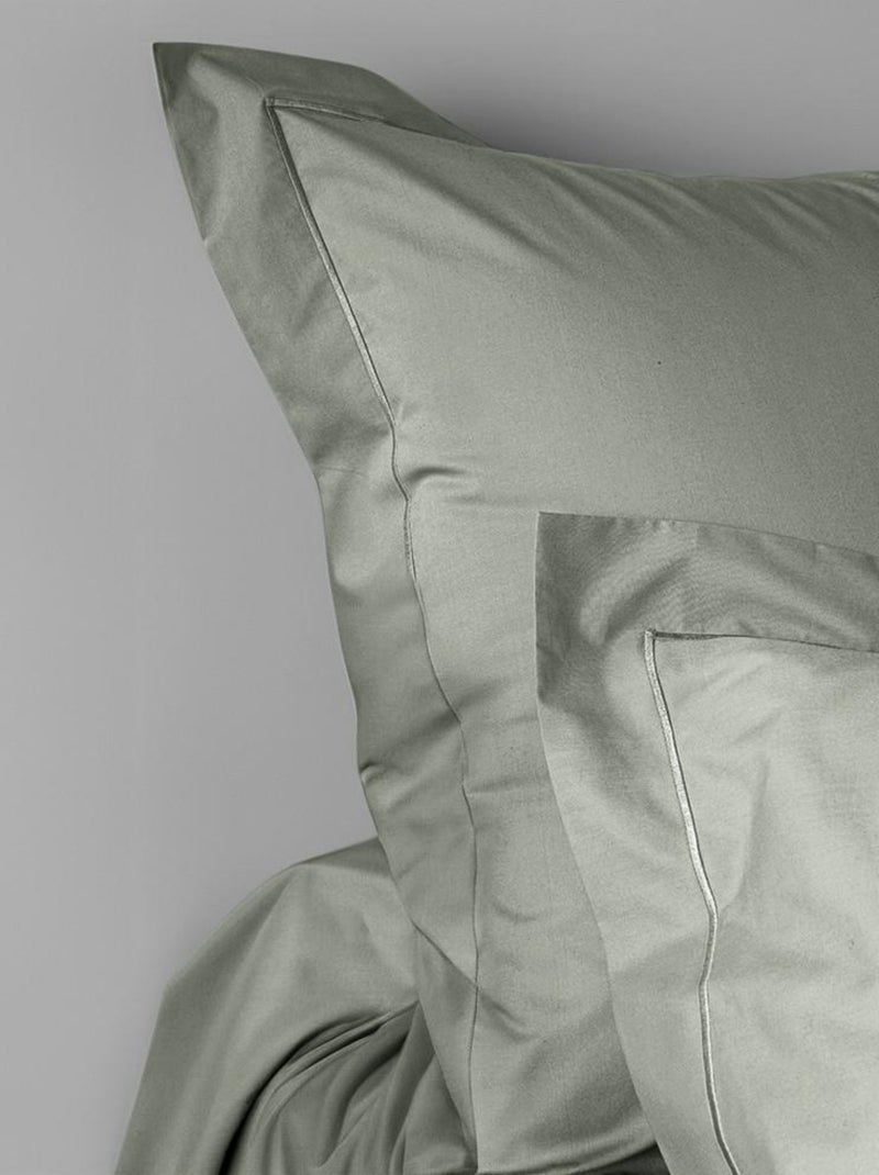 Taie d'oreiller - Coton Pur - 100% Percale de coton peigné Gris - Kiabi