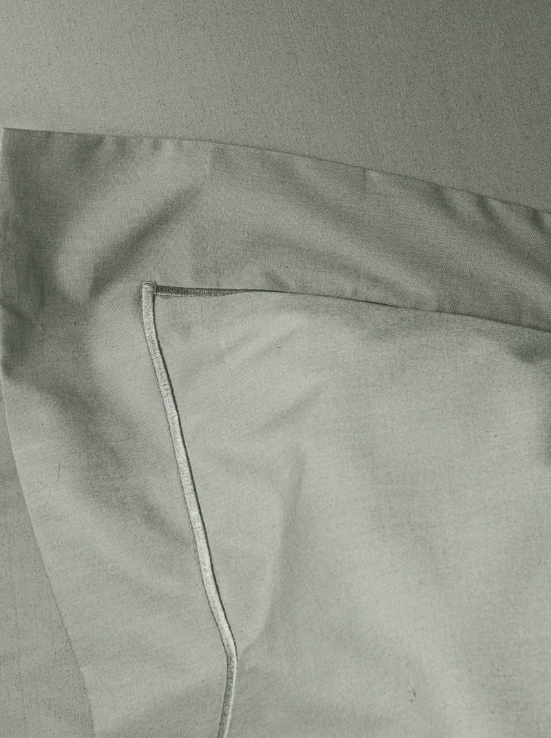 Taie d'oreiller - Coton Pur - 100% Percale de coton peigné Gris - Kiabi