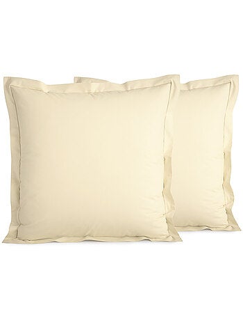 Taie d'oreiller - Coton Pur - 100% Percale de coton peigné