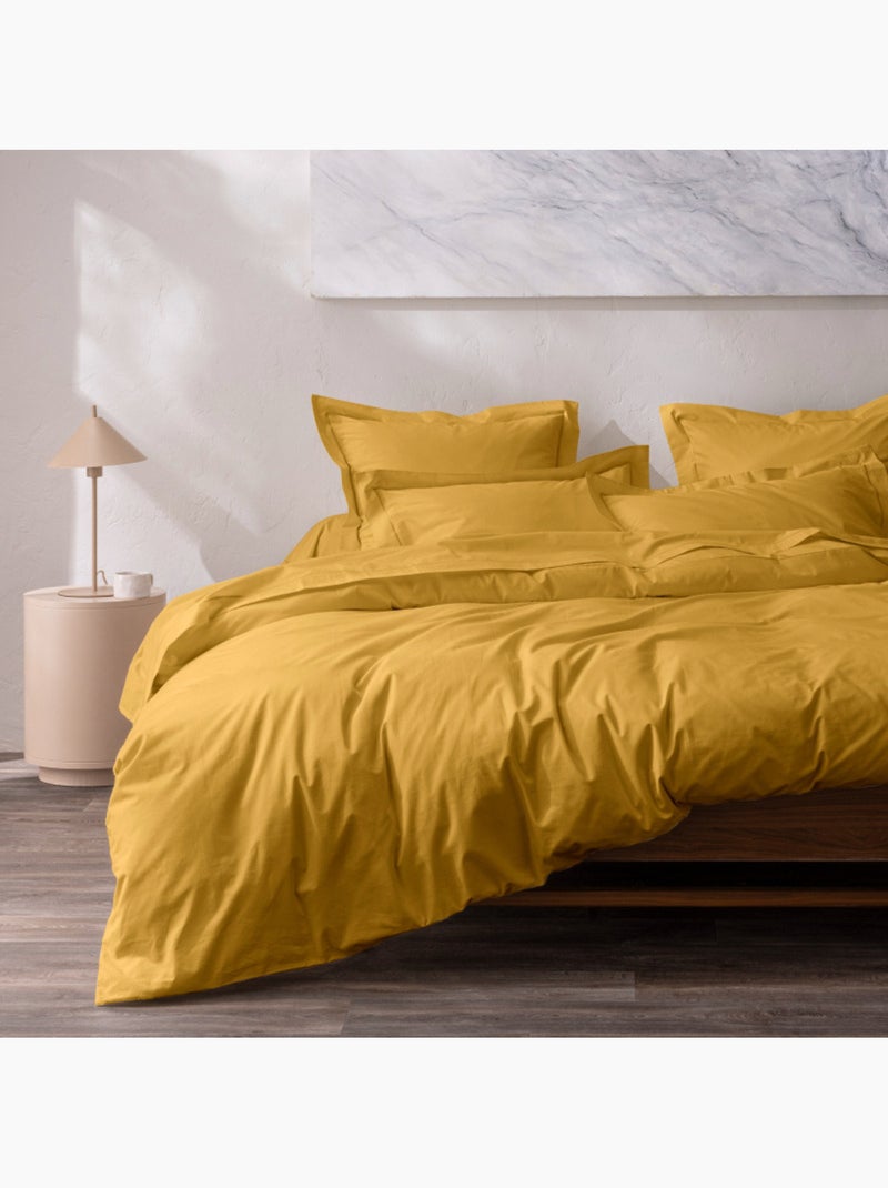 Taie d'oreiller - Coton Pur - 100% Percale de coton peigné Orange - Kiabi