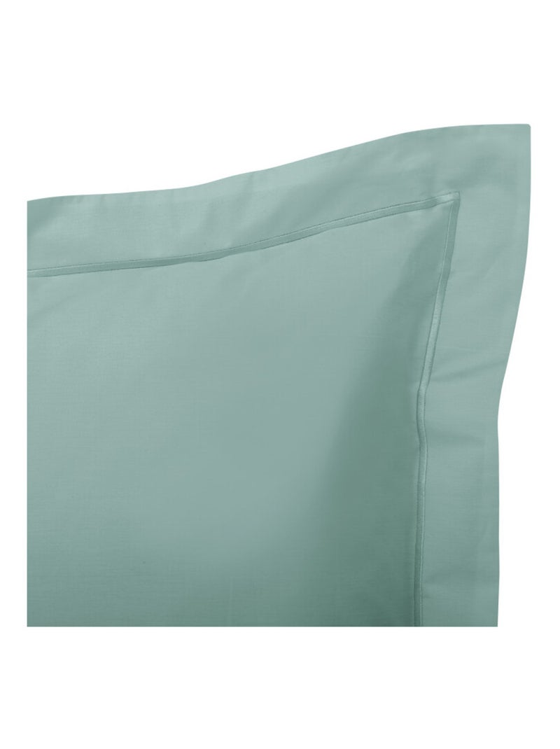 Taie d'oreiller - Coton Pur - 100% Percale de coton peigné Vert clair - Kiabi