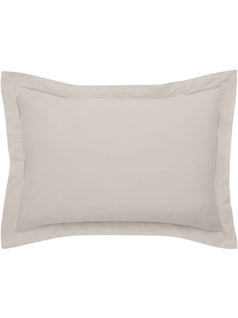 Taie d'oreiller - Coton Pur - 100% Satin de coton Peigné" / 120 fils/cm² Beige sable - Kiabi