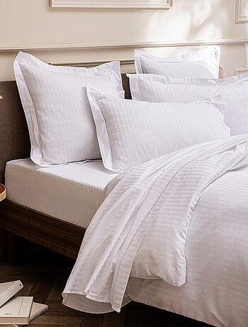 Taie d'oreiller - Coton Pur - 100% Satin de coton Peigné" / 120 fils/cm²