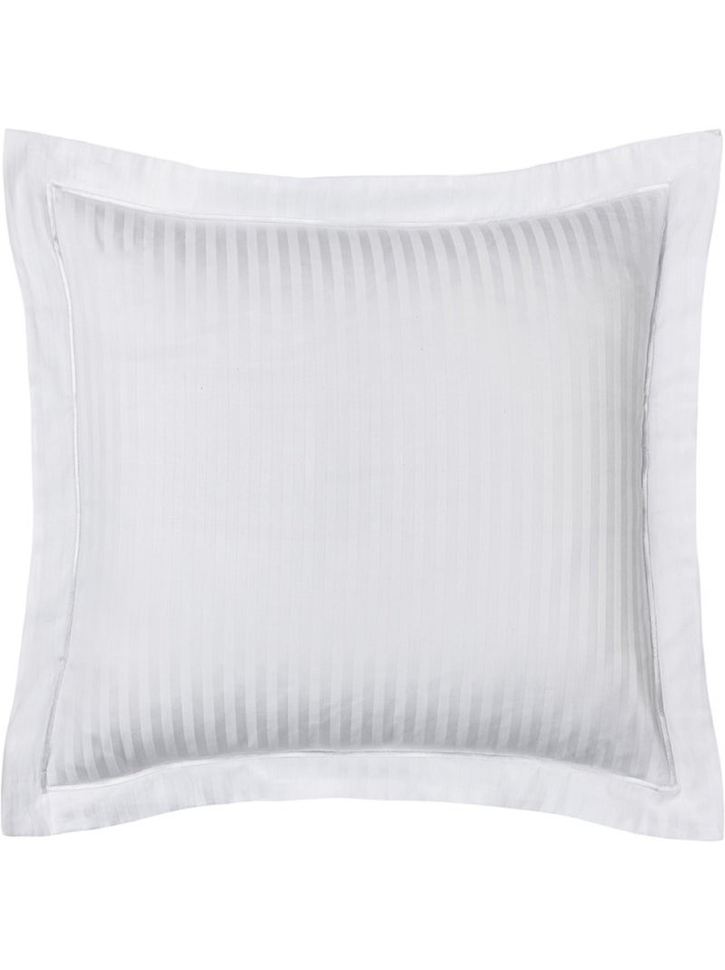 Taie d'oreiller - Coton Pur - 100% Satin de coton Peigné" / 120 fils/cm² Blanc - Kiabi