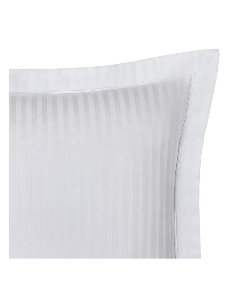 Taie d'oreiller - Coton Pur - 100% Satin de coton Peigné" / 120 fils/cm² Blanc - Kiabi