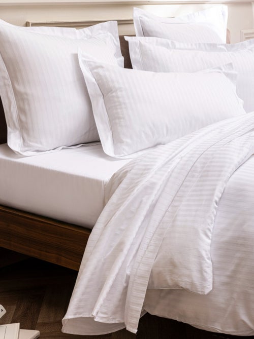 Taie d'oreiller - Coton Pur - 100% Satin de coton Peigné" / 120 fils/cm² - Kiabi