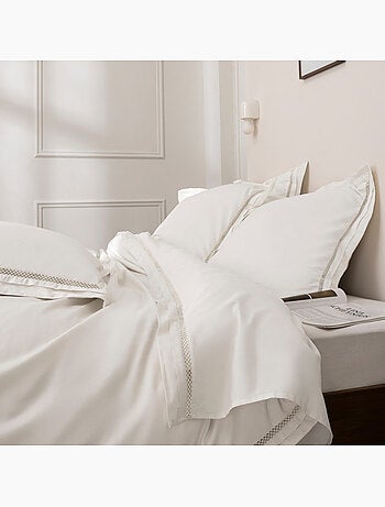 Taie d'oreiller - coton pur - 100% satin de coton peigné" / 120 fils/cm²