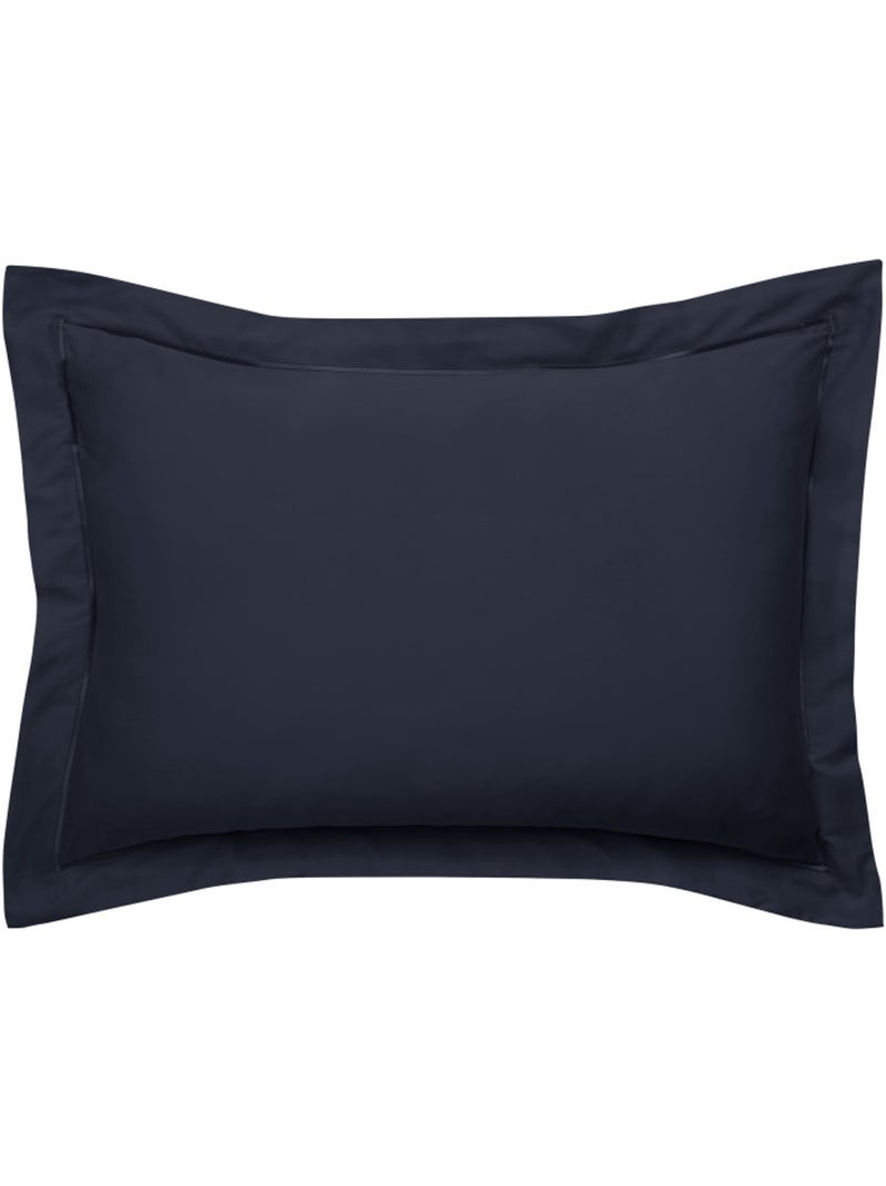 Taie d'oreiller - Coton Pur - 100% Satin de coton Peigné" / 120 fils/cm² Bleu - Kiabi