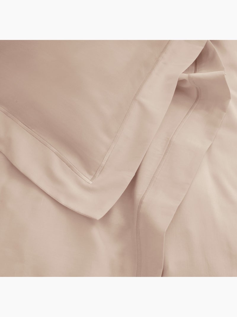Taie d'oreiller - Coton Pur - 100% Satin de coton Peigné" / 120 fils/cm² Blush - Kiabi